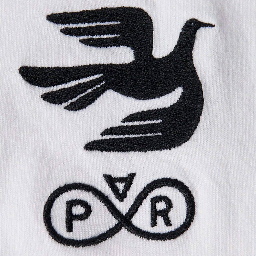by parra 54215 infinite bird logo t shirt white