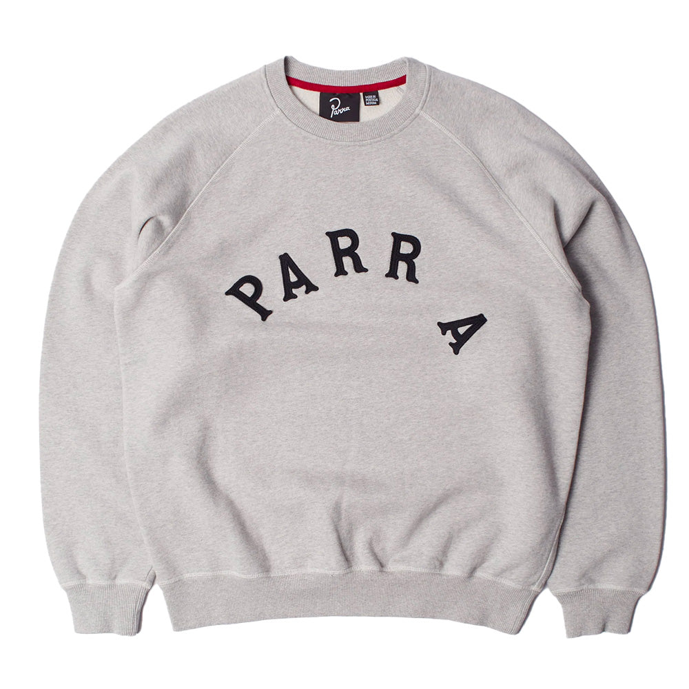 by parra 54230 drunk parent crewneck sweatshirt heather grey