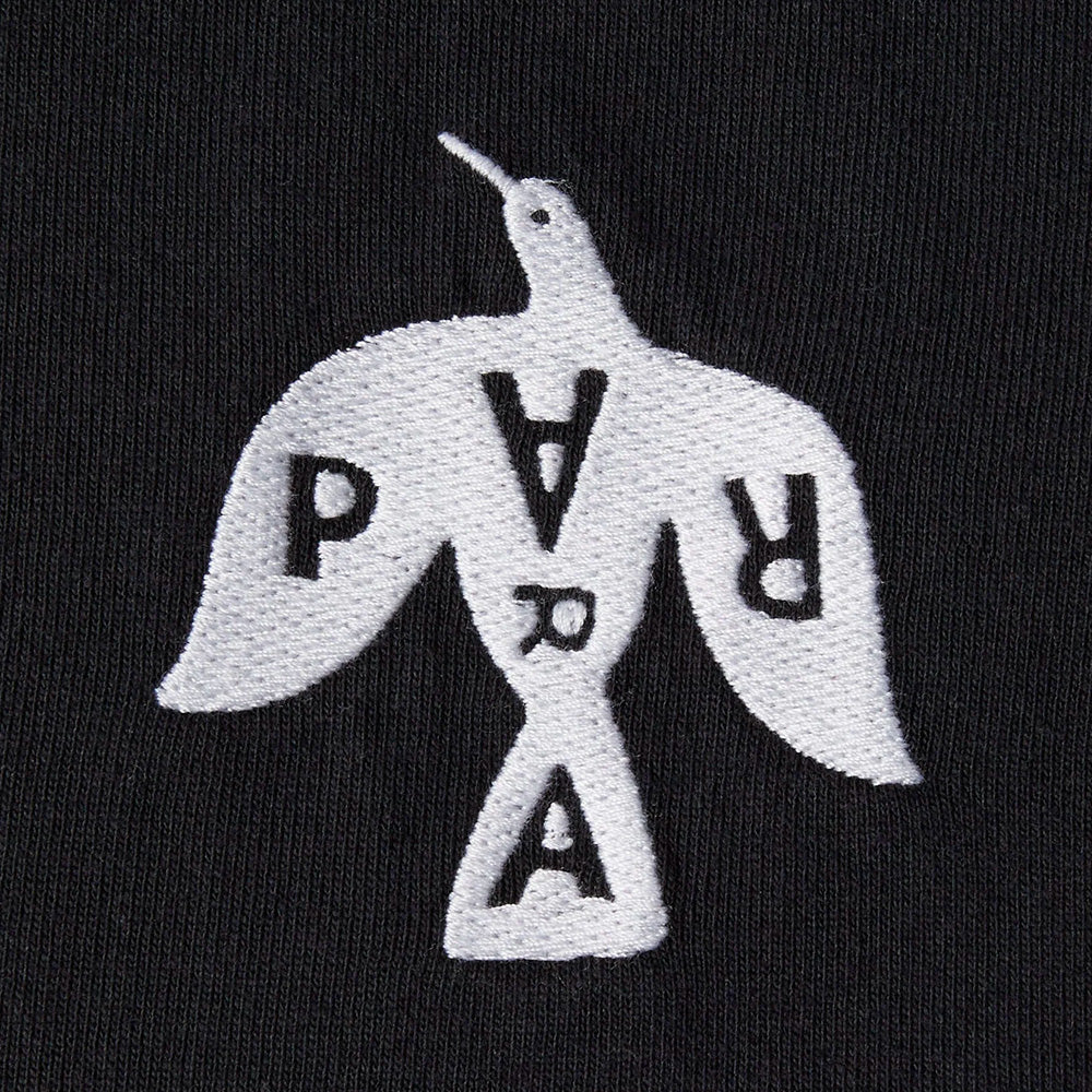 by parra 54310 crow logo t shirt black
