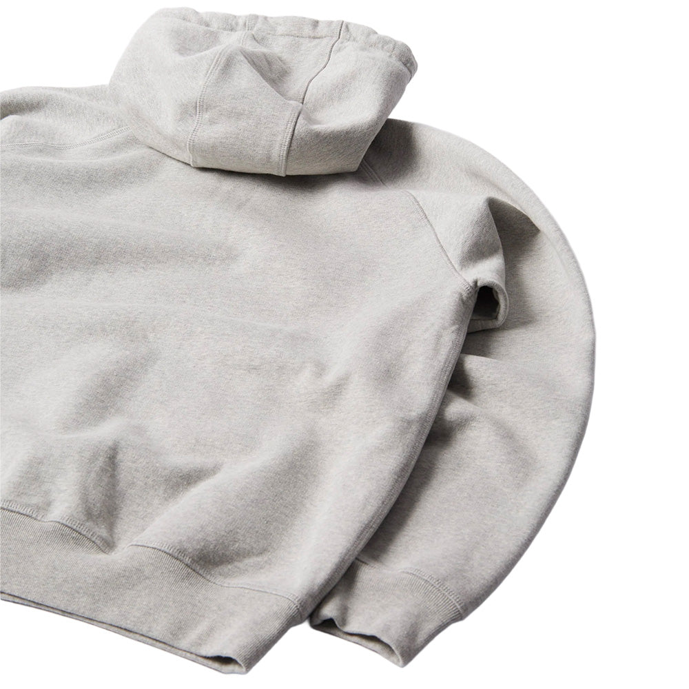 by parra 54325 crow logo hooded sweatshirt heather grey