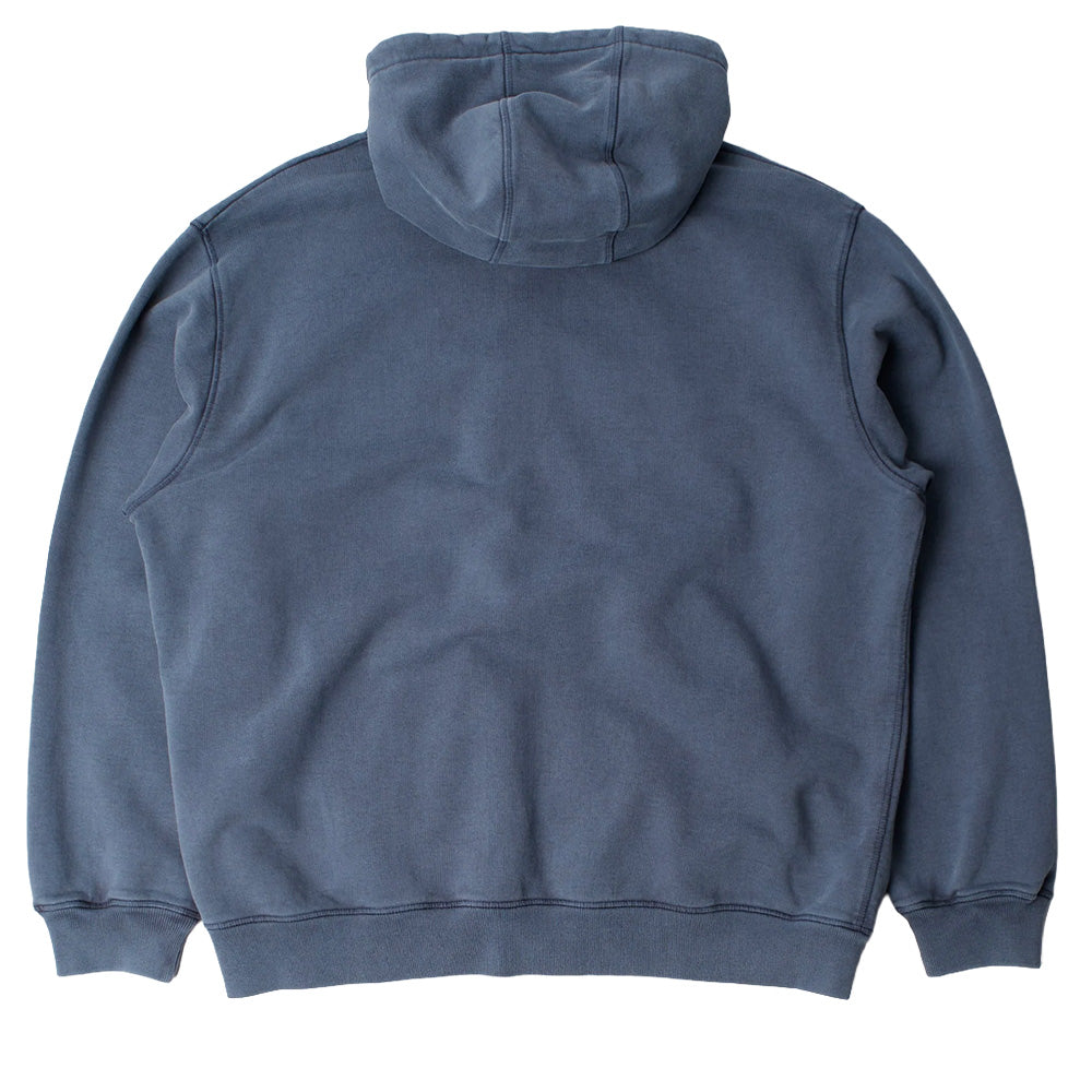 by parra 55115 not fade away zip hooded sweatshirt washed dark grey