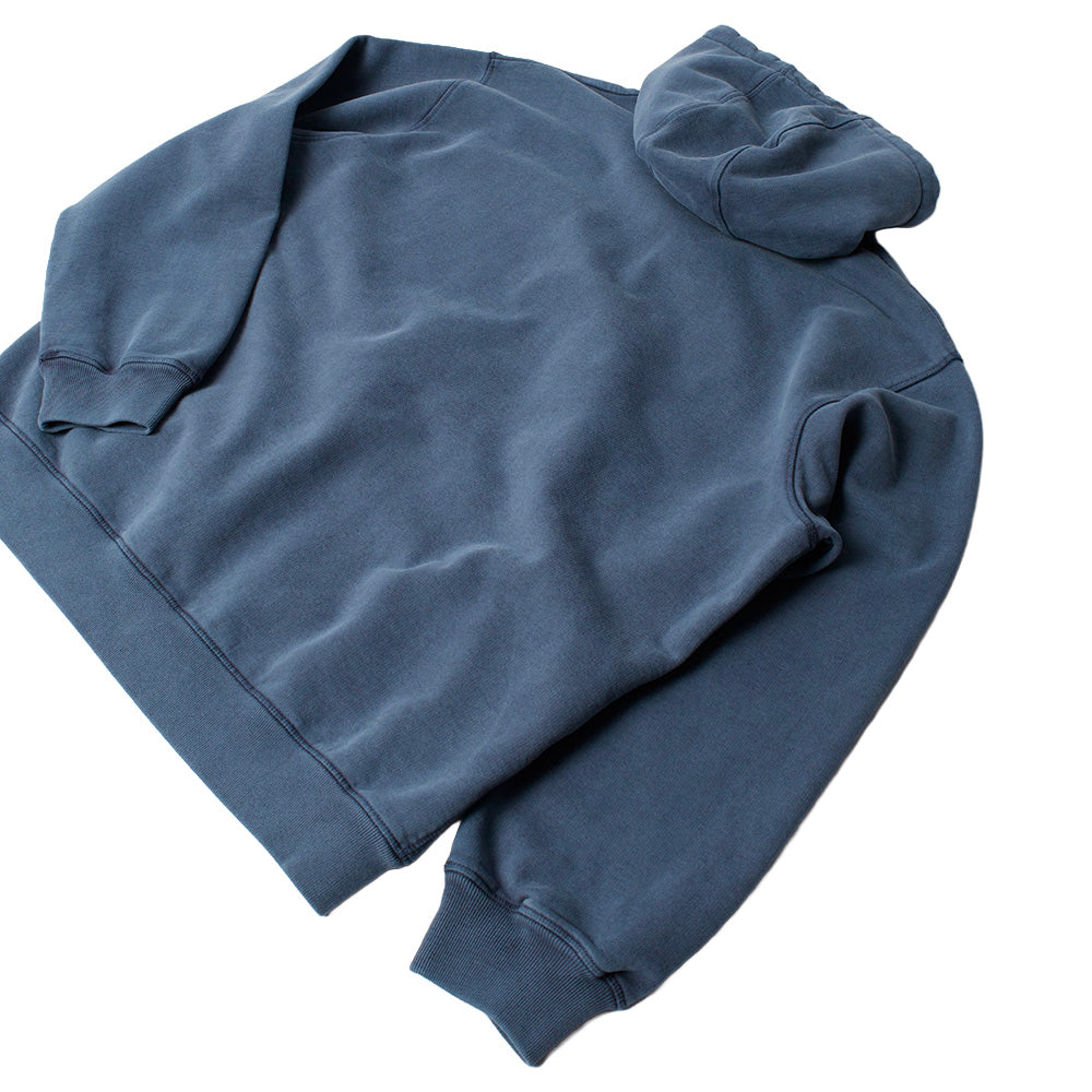 by parra 55115 not fade away zip hooded sweatshirt washed dark grey