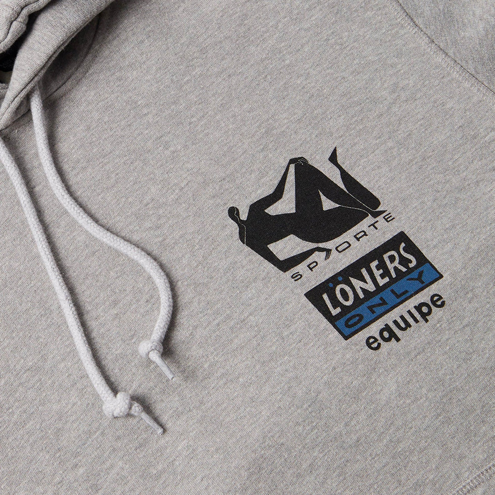 by parra 55120 sporte hooded sweatshirt heather grey