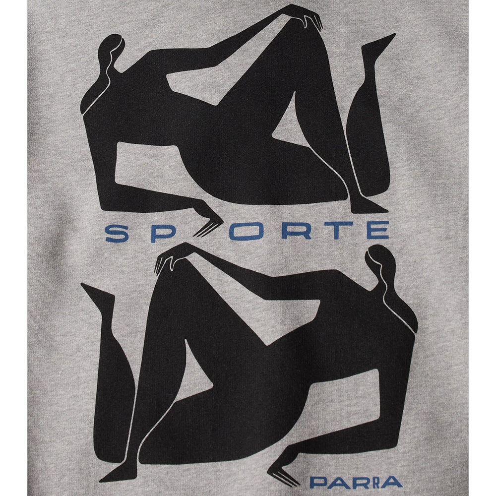 by parra 55120 sporte hooded sweatshirt heather grey