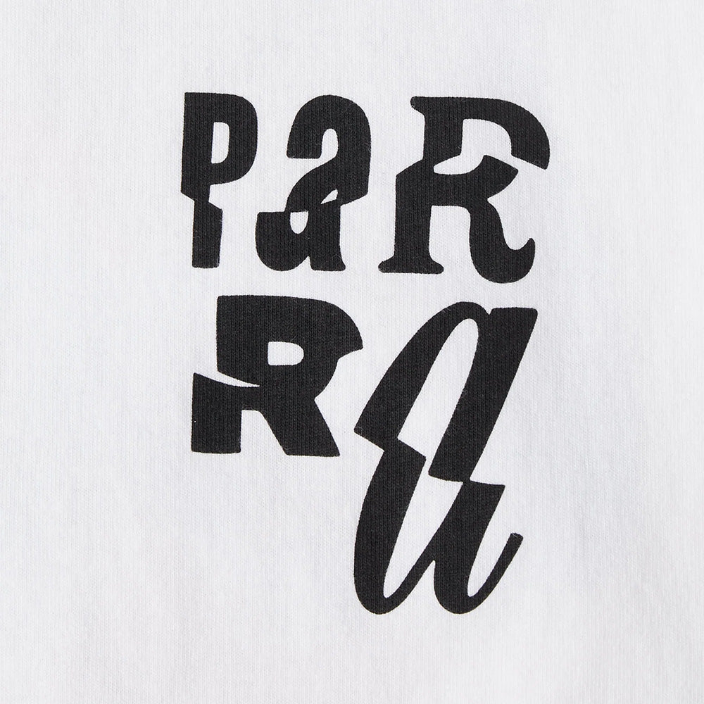 by parra 55155 why are you here t shirt white