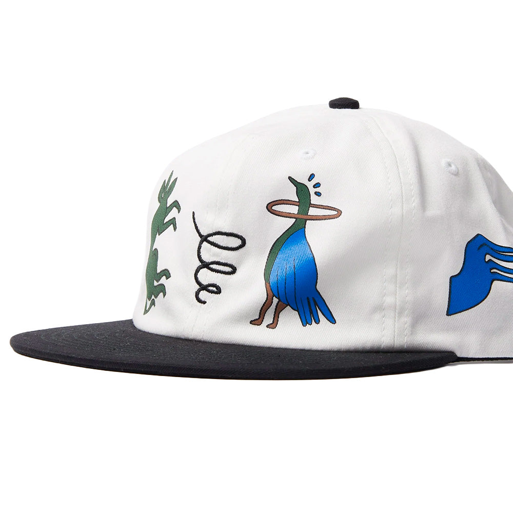 BY PARRA ANIMAL STYLE 6 PANEL HAT // GREY