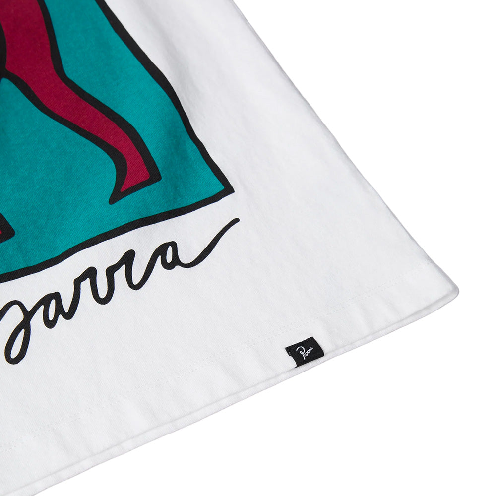 BY PARRA BEAR DOG HAMMER T-SHIRT // WHITE