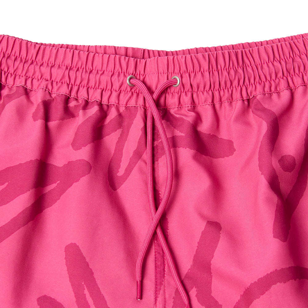 BY PARRA BY PARRA BIRDS FLY FREE SWIM SHORTS // PURPLE PINK