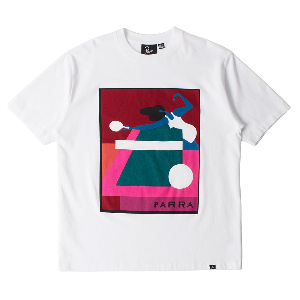 BY PARRA PING PONGED T-SHIRT // WHITE