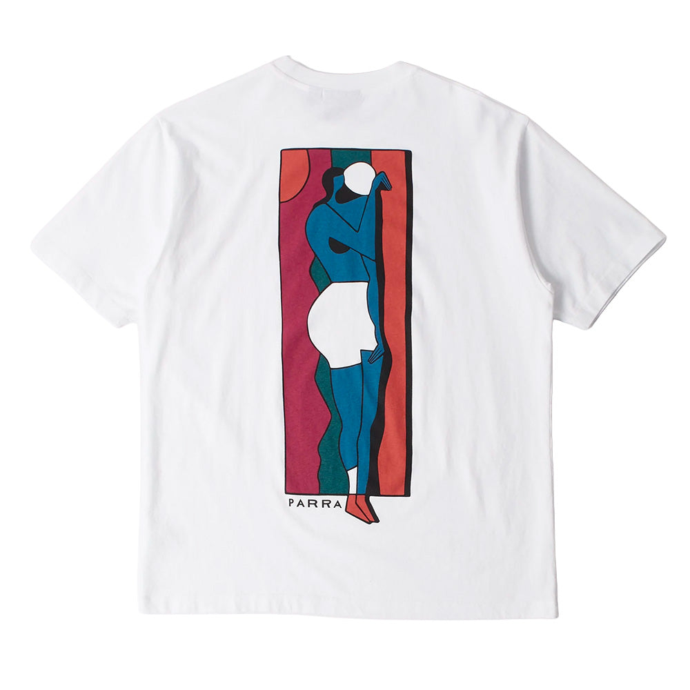 BY PARRA VERTICAL THOUGHTS T-SHIRT // WHITE