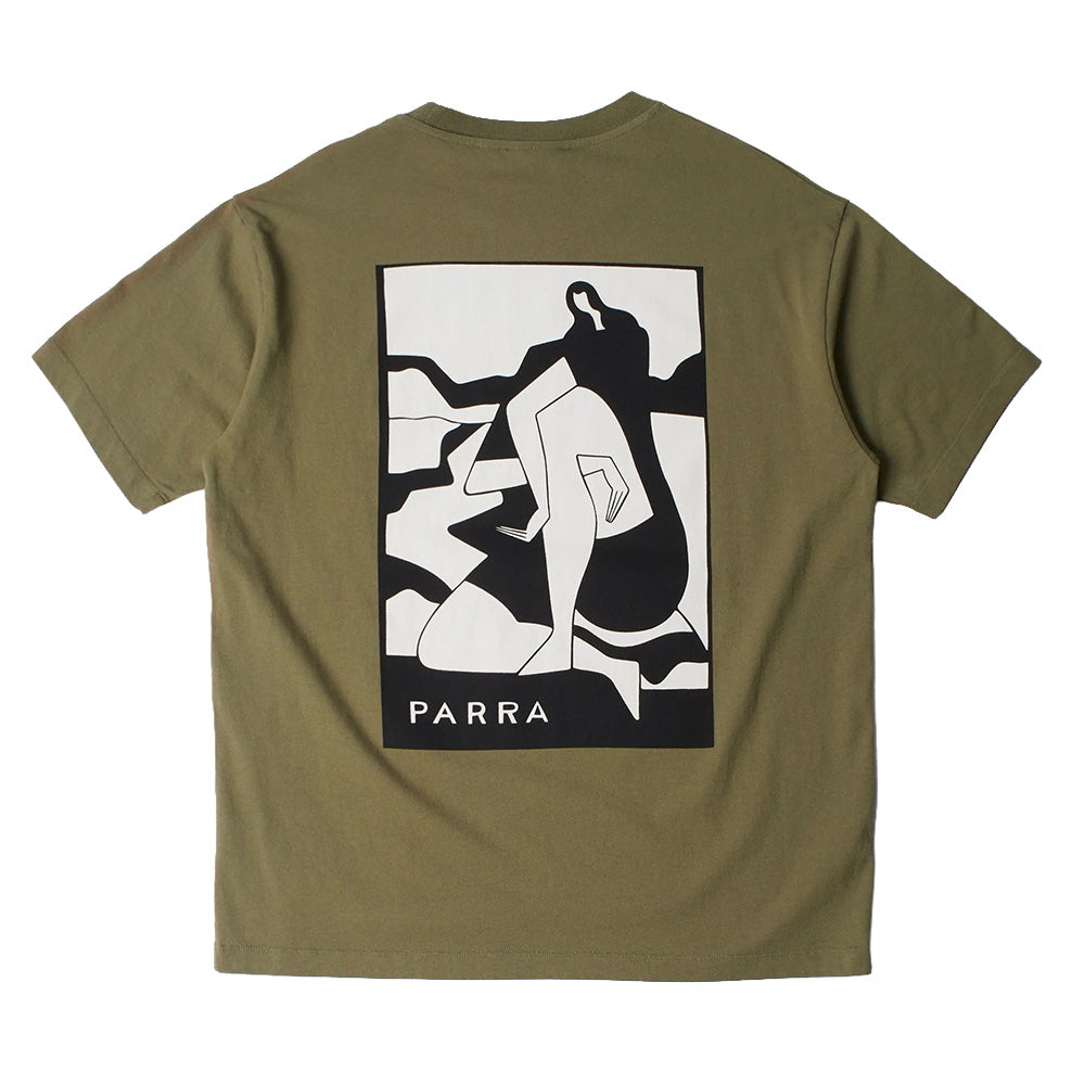 by parra waiting for you t shirt green