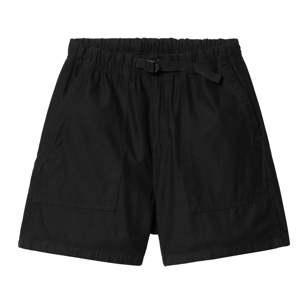 carhartt wip I033136 89 02 hayworth short black rinsed
