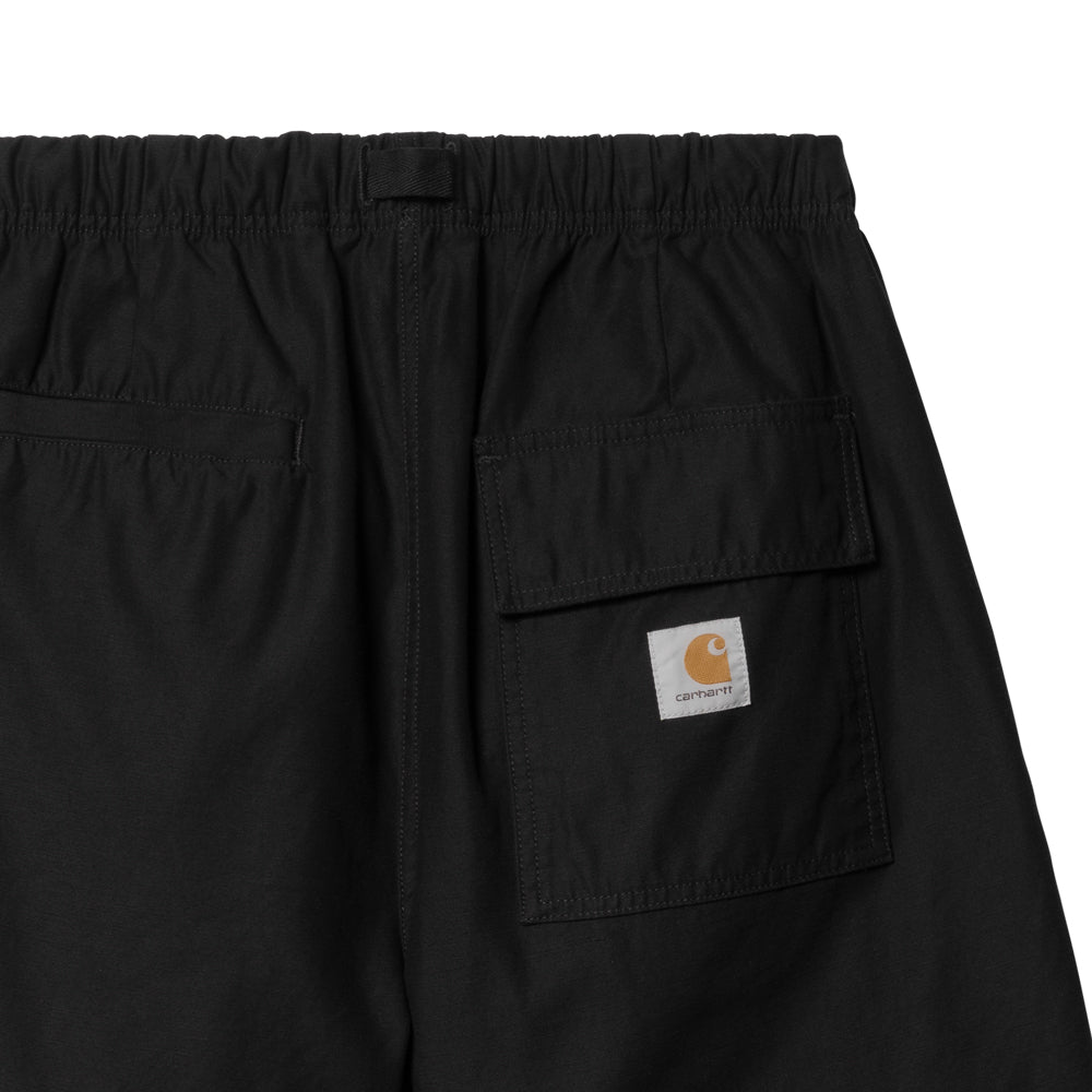 carhartt wip I033136 89 02 hayworth short black rinsed