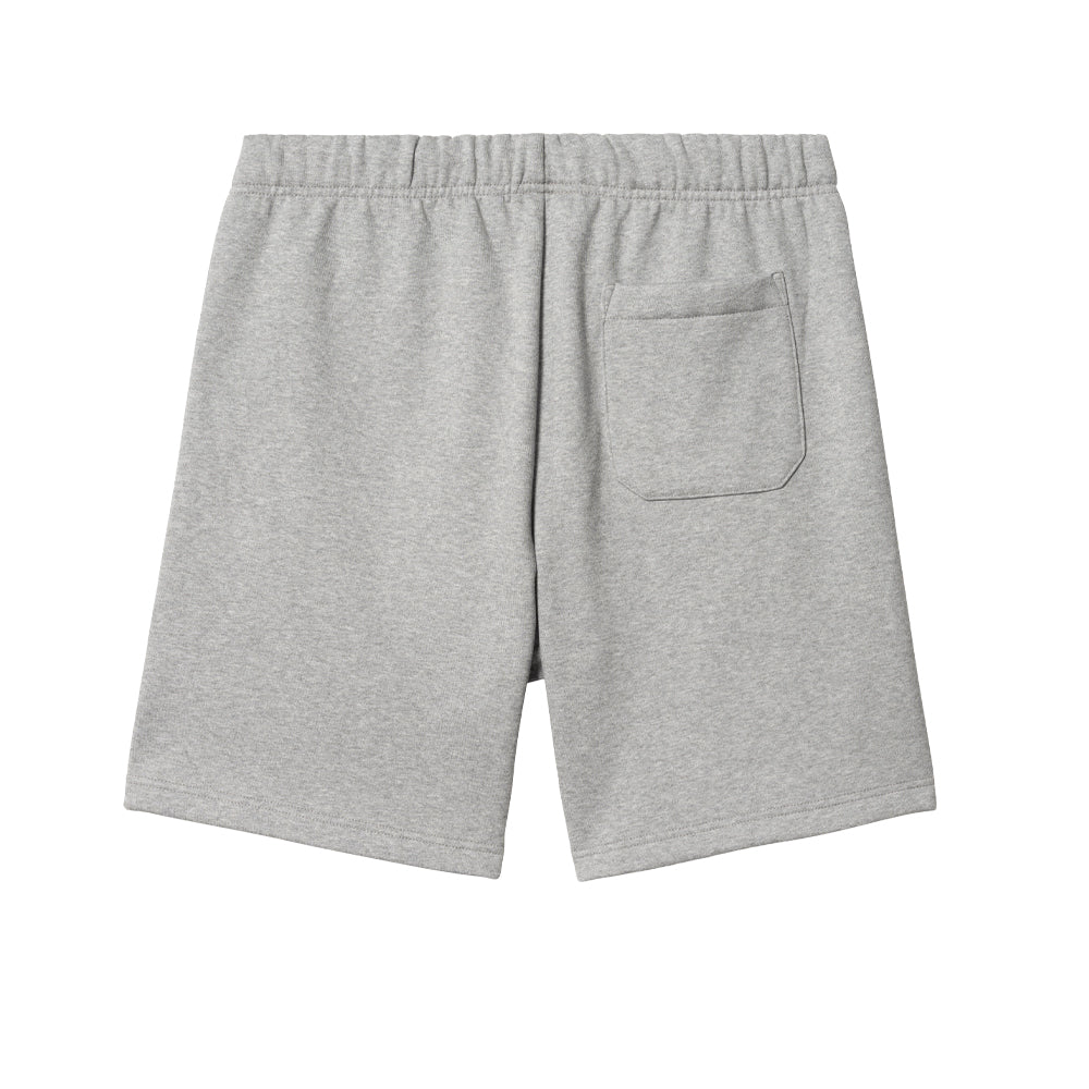 carhartt wip I033669 00M XX chase sweat short grey heather gold