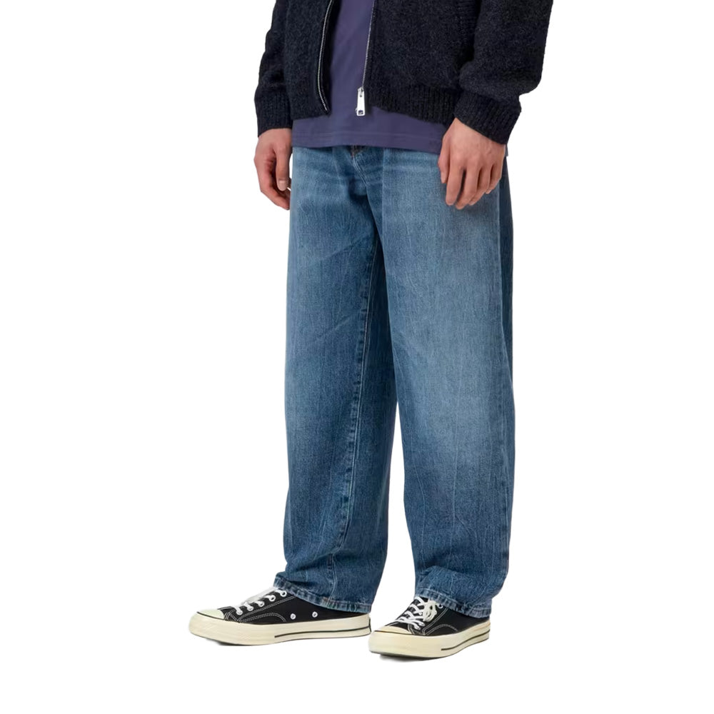 CARHARTT WIP CARHARTT WIP AARON PANT // BLUE (MARBLE USED WASH) NO LENGTH
