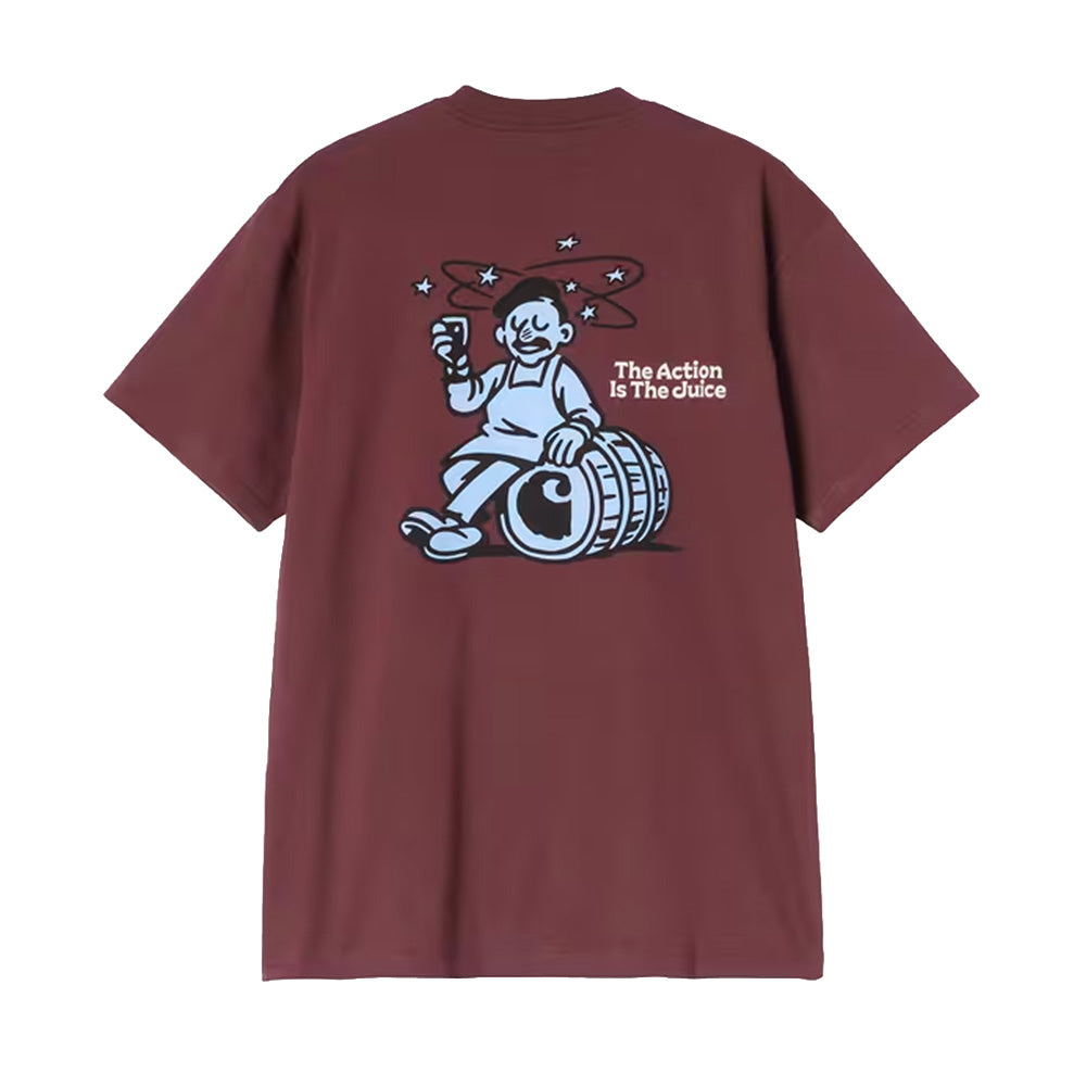 carhartt wip grape picker t shirt amarone