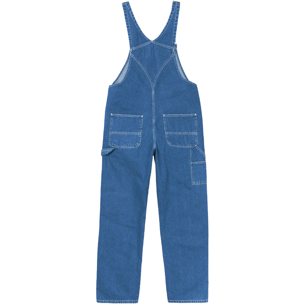 carhartt wip i022946 01 06 bib overall blue stone washed