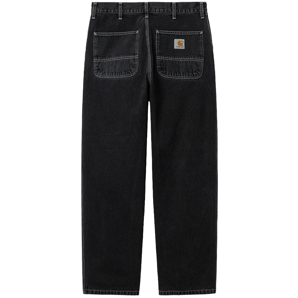 carhartt wip i022947 89 60 simple pant black heavy stone wash