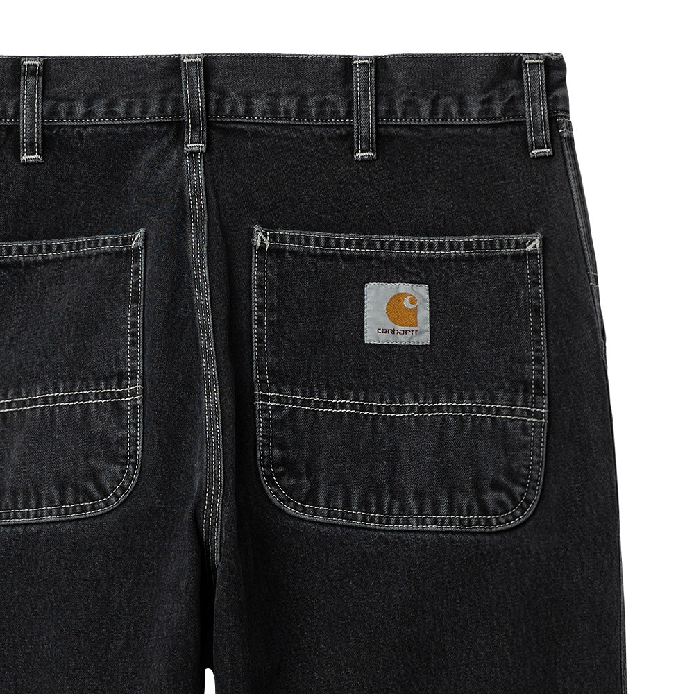 carhartt wip i022947 89 60 simple pant black heavy stone wash