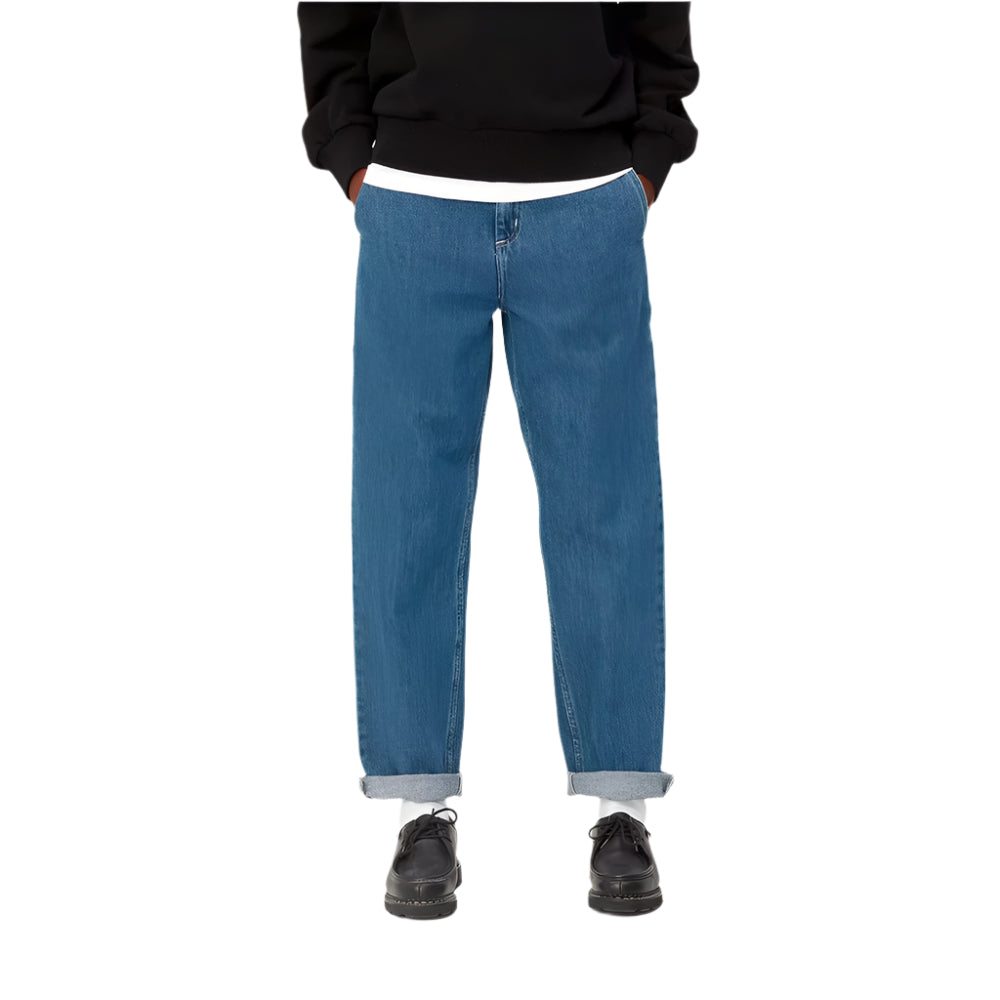 carhartt wip i025268 w pierce pant blue stone washed