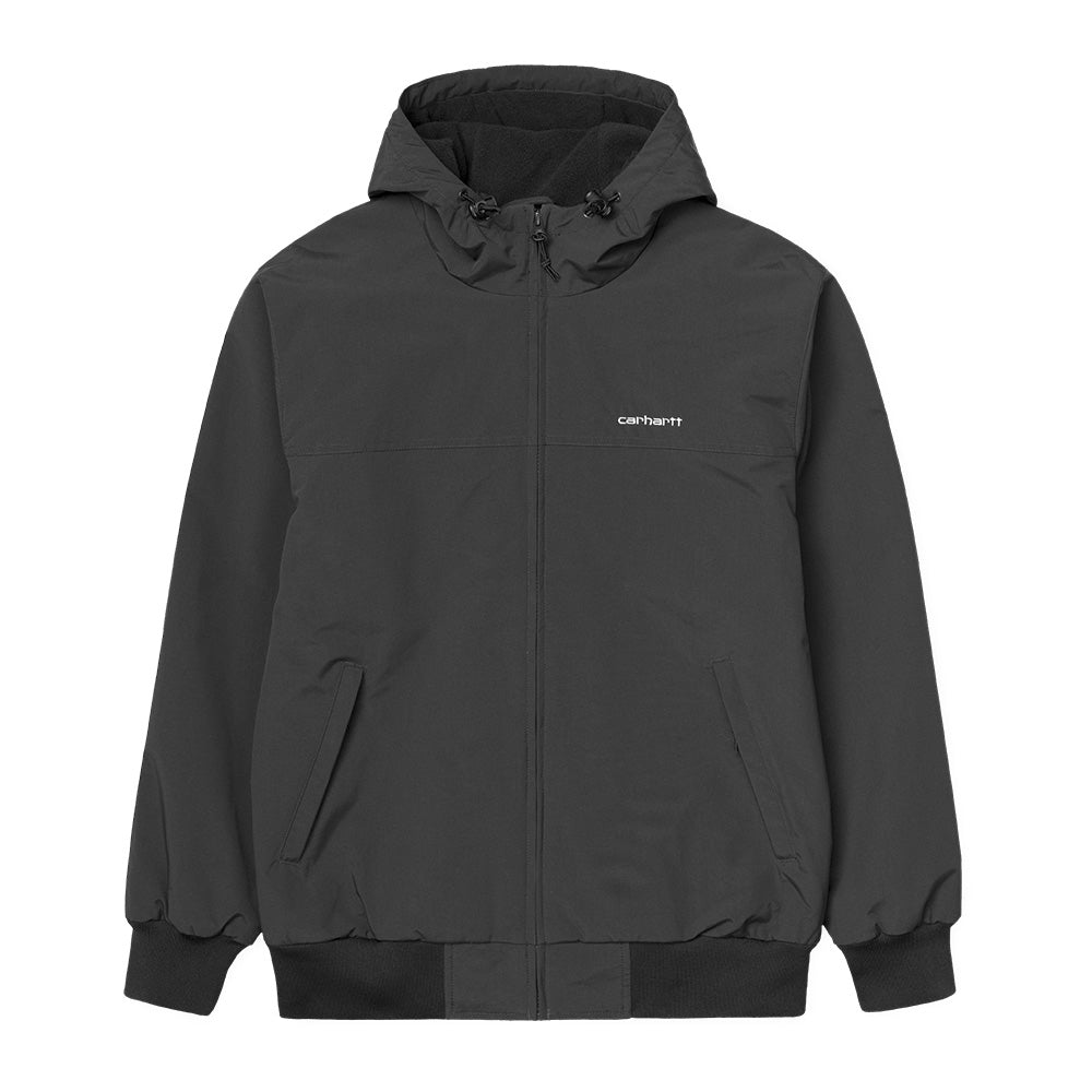 carhartt wip i028436d2 hooded sail jacket blackwhite