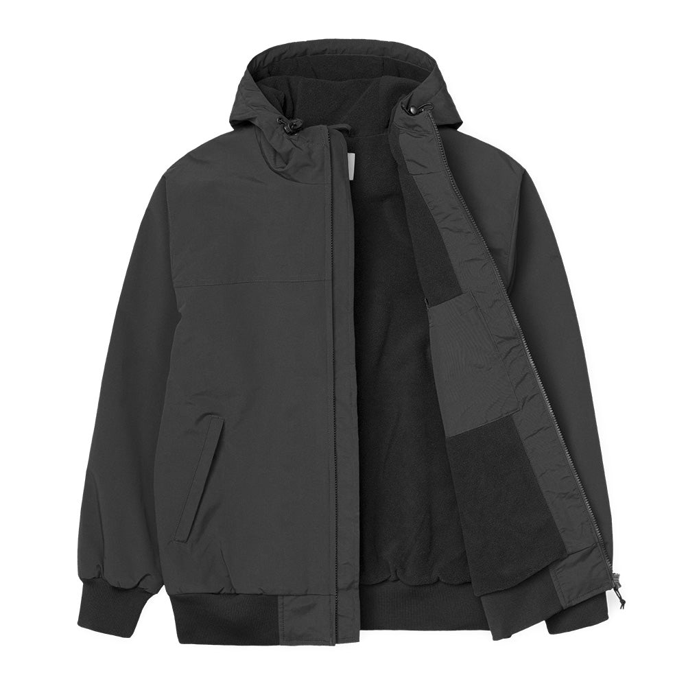 carhartt wip i028436d2 hooded sail jacket blackwhite