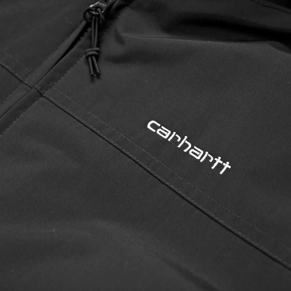 carhartt wip i028436d2 hooded sail jacket blackwhite