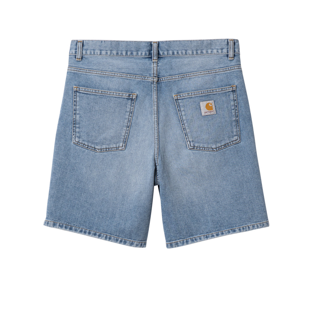 carhartt wip i029209 01 wi newel short blue light used wash
