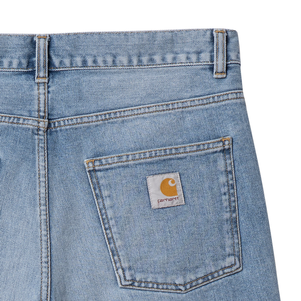 carhartt wip i029209 01 wi newel short blue light used wash