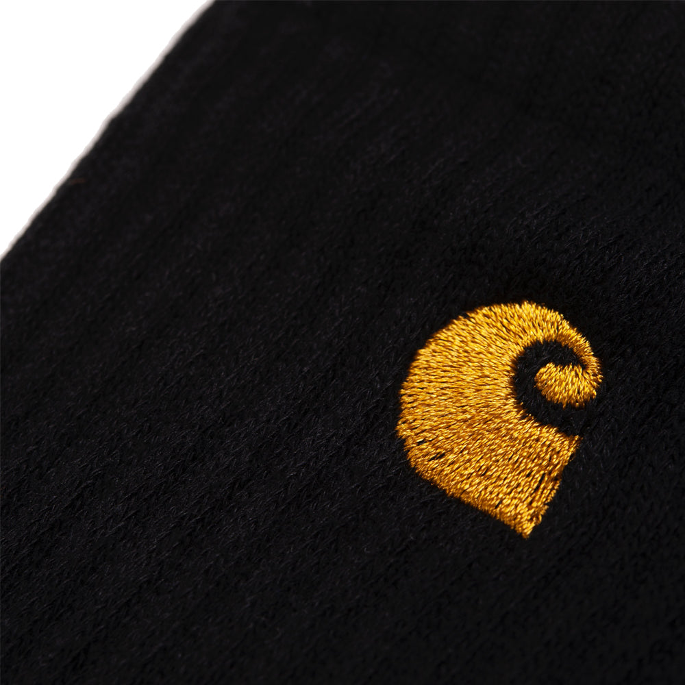 carhartt wip i029421 00f xx chase socks black gold