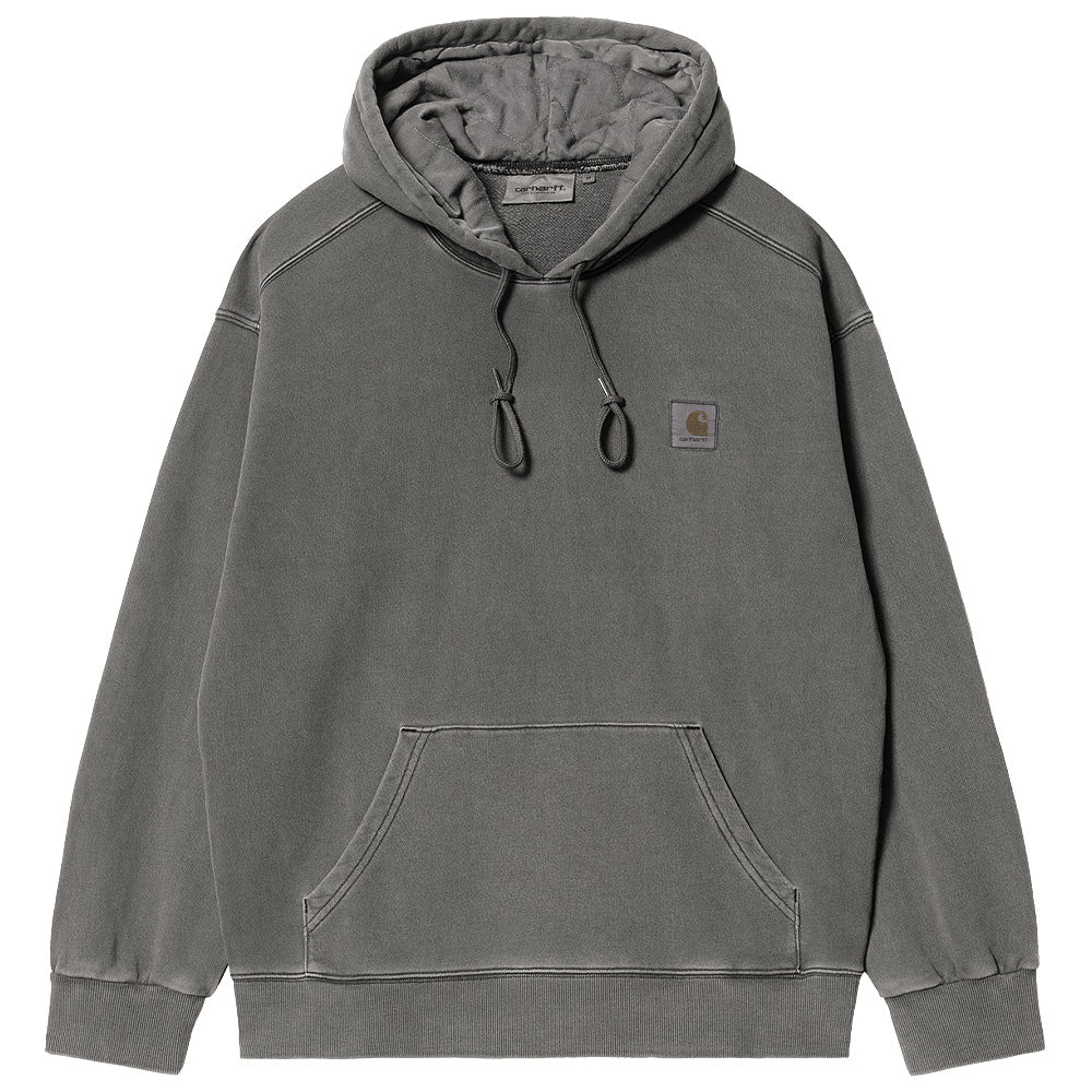 carhartt wip i029523 87 gd hooded vista sweat graphite garment dyed
