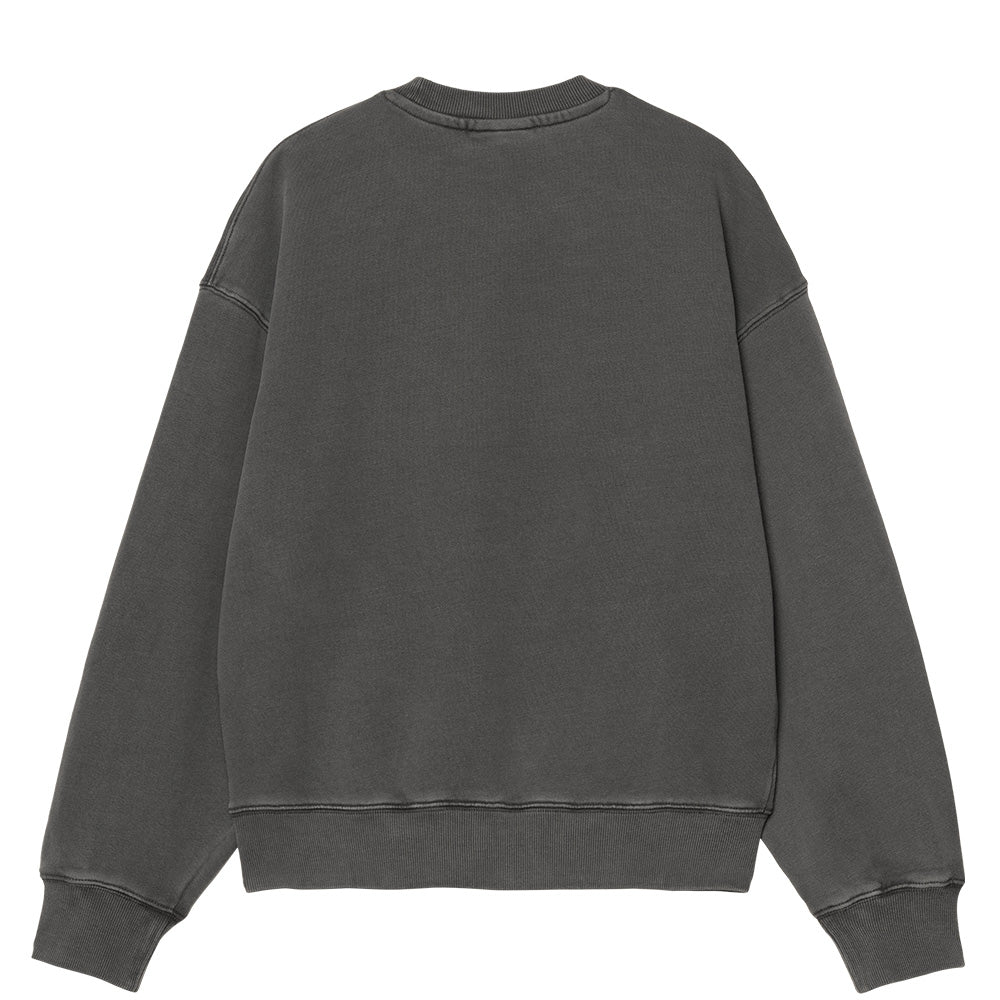 carhartt wip i029537 w nelson sweatshirt black garment dyed