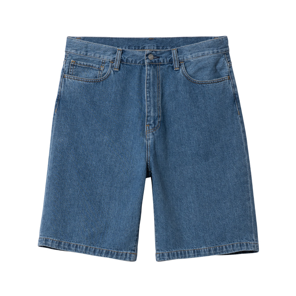 carhartt wip i030469 01 60 landon short blue heavy stone wash