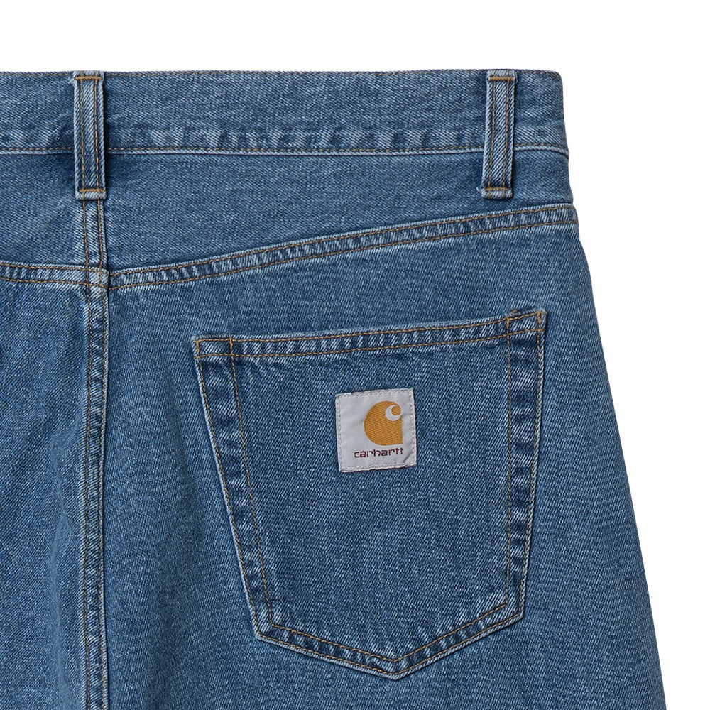 carhartt wip i030469 01 60 landon short blue heavy stone wash