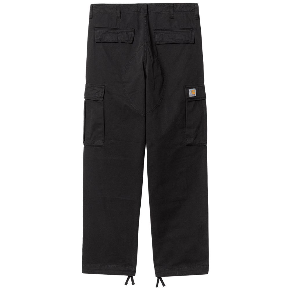 carhartt wip i030475 89 gd regular cargo pant black garment dyed