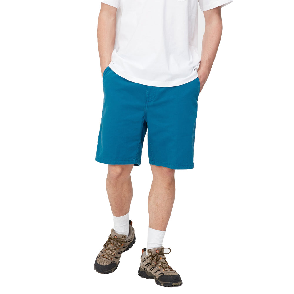 carhartt wip i030480 1d6 gd flint short amalfi garment dyed