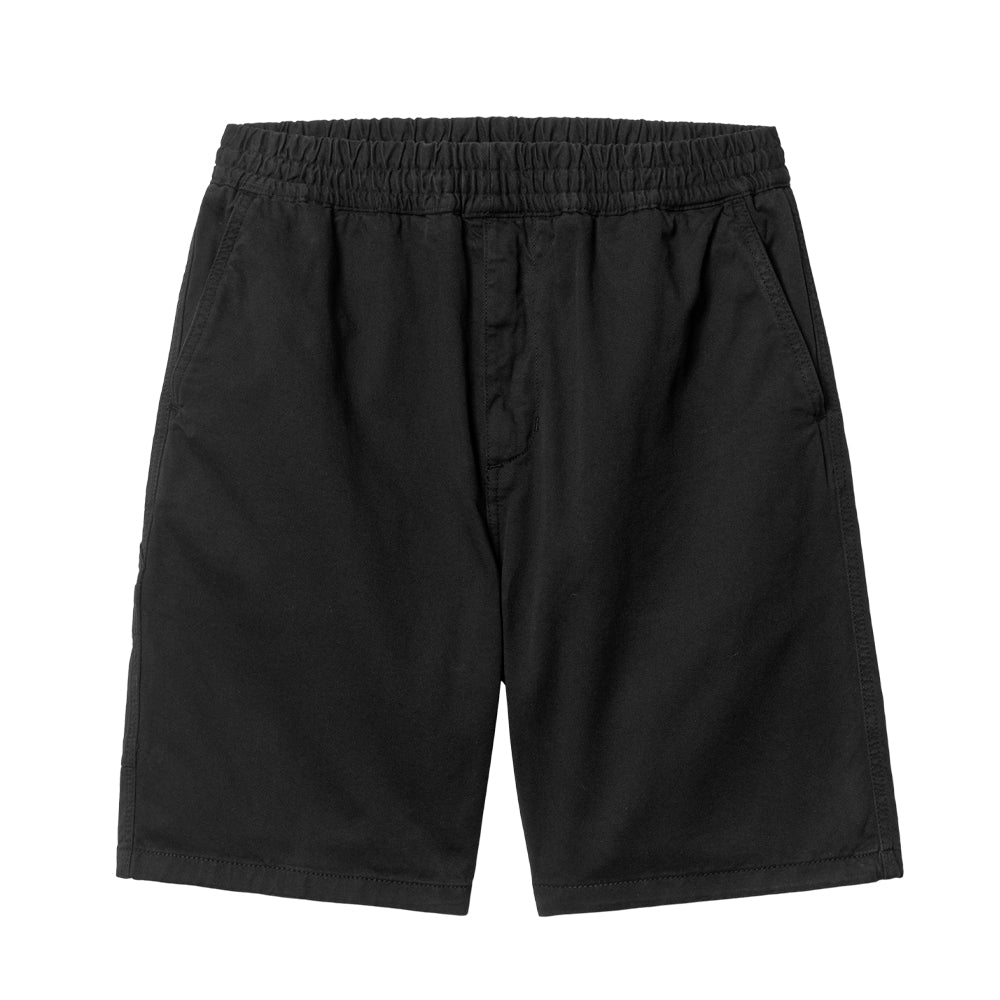 carhartt wip i030480 89 gd flint short black garment dyed