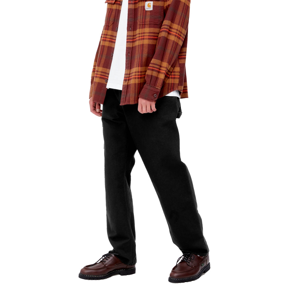 carhartt wip i031497 89 02 single knee pant black rinsed