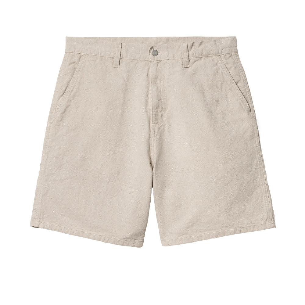 carhartt wip i033583 05 02 walter single knee short natural rinsed