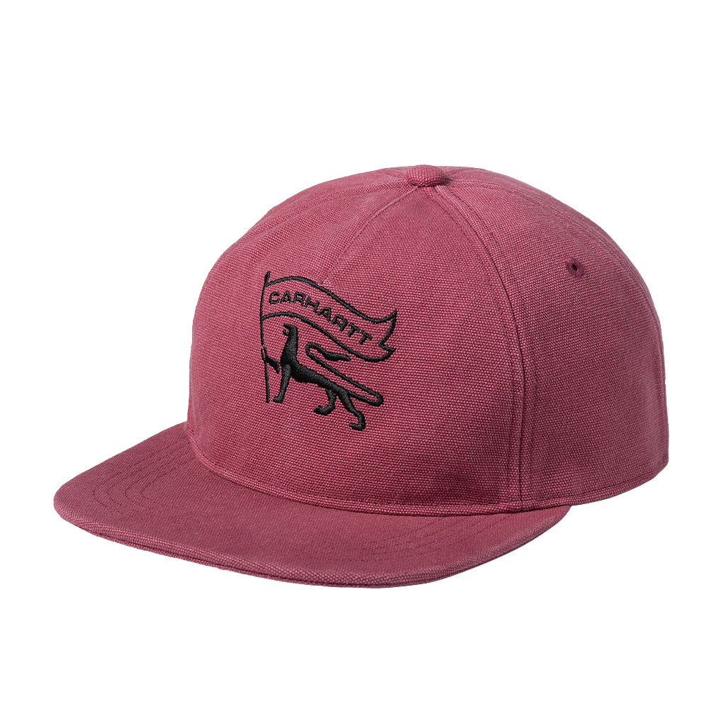 carhartt wip i033625 2b0 xx stamp cap dusty fuchsia black