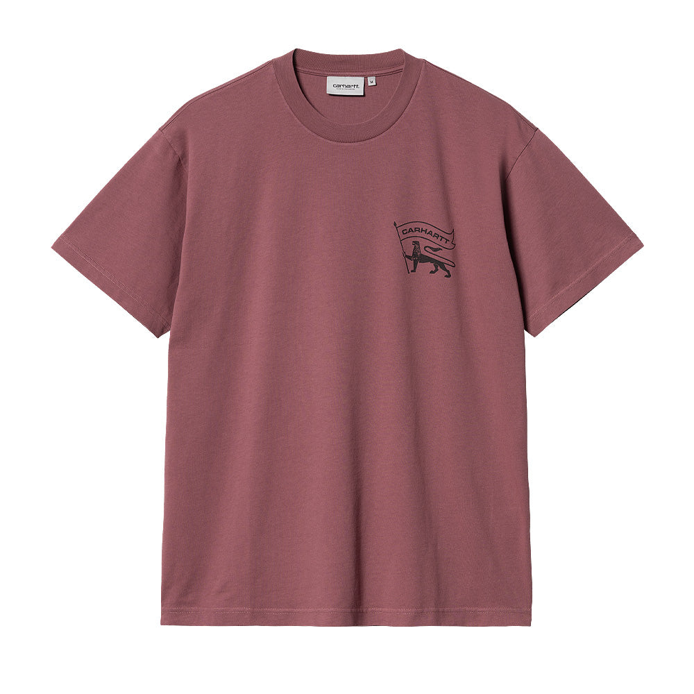 carhartt wip i033670 2b0 06 s s stamp t shirt dusty fuchsia black stone washed
