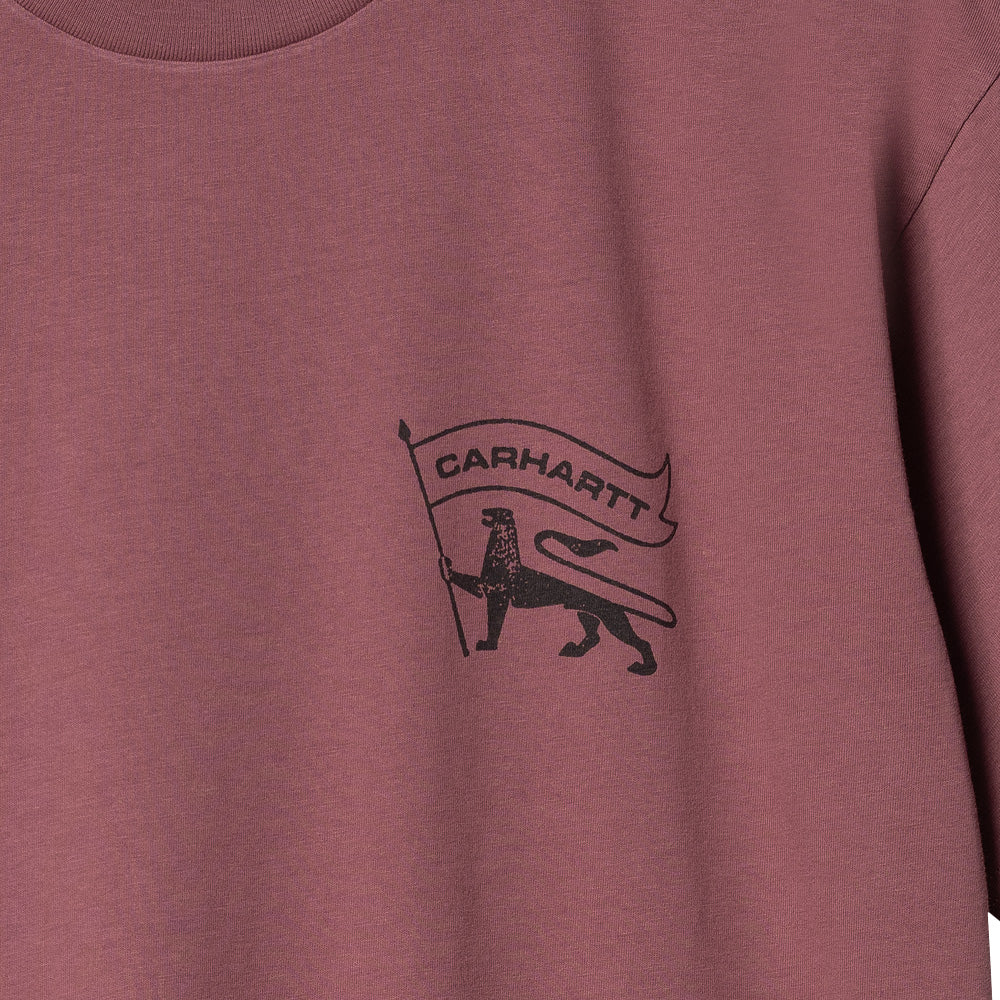 carhartt wip i033670 2b0 06 s s stamp t shirt dusty fuchsia black stone washed