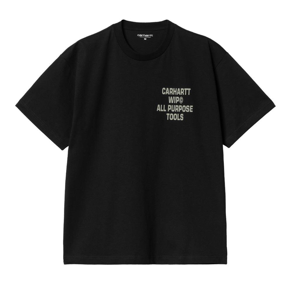 carhartt wip i033949 89 xx s s cross screw t shirt black