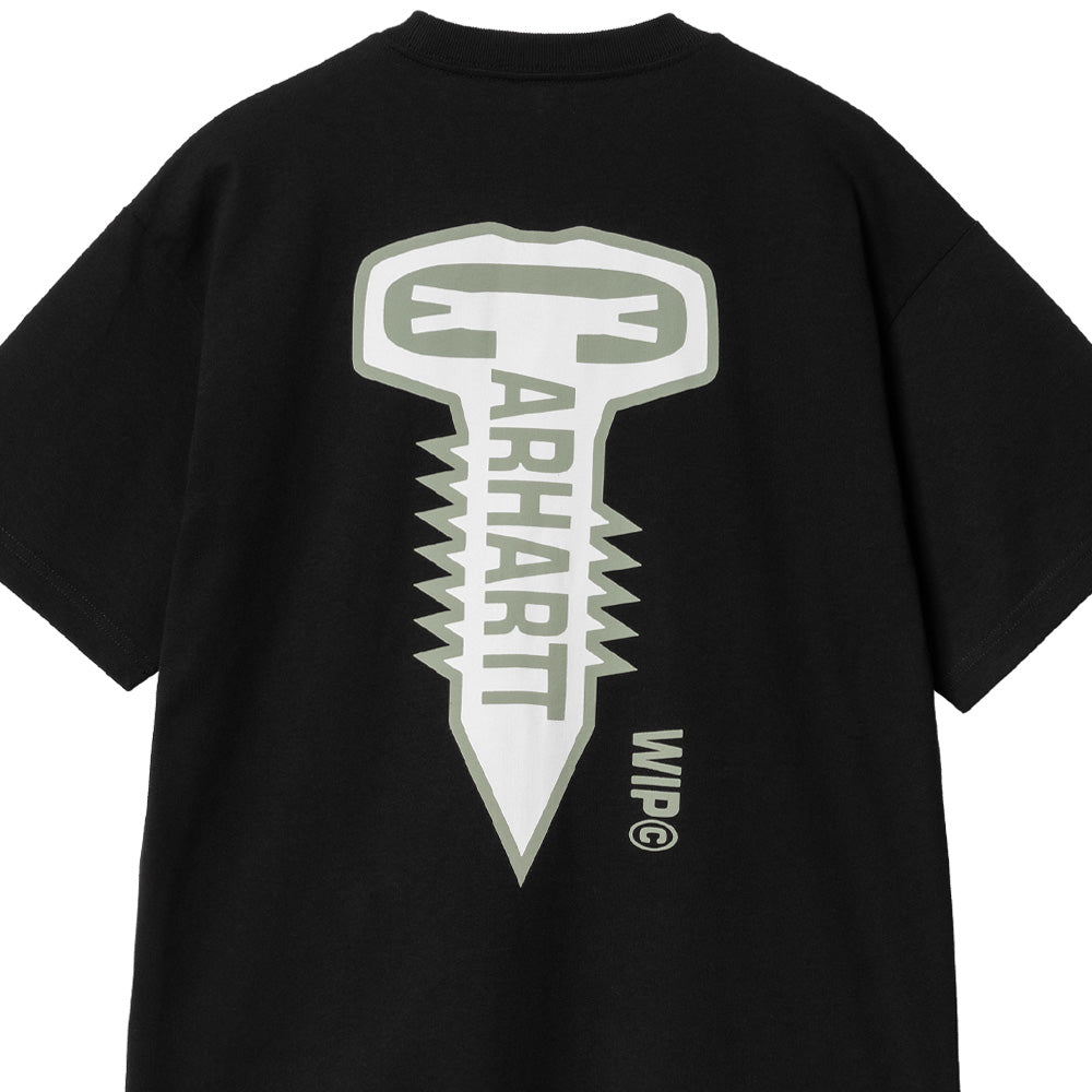 carhartt wip i033949 89 xx s s cross screw t shirt black