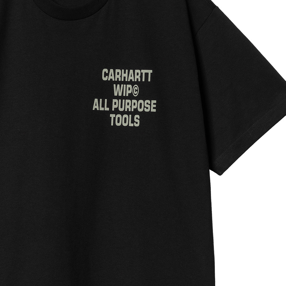 carhartt wip i033949 89 xx s s cross screw t shirt black