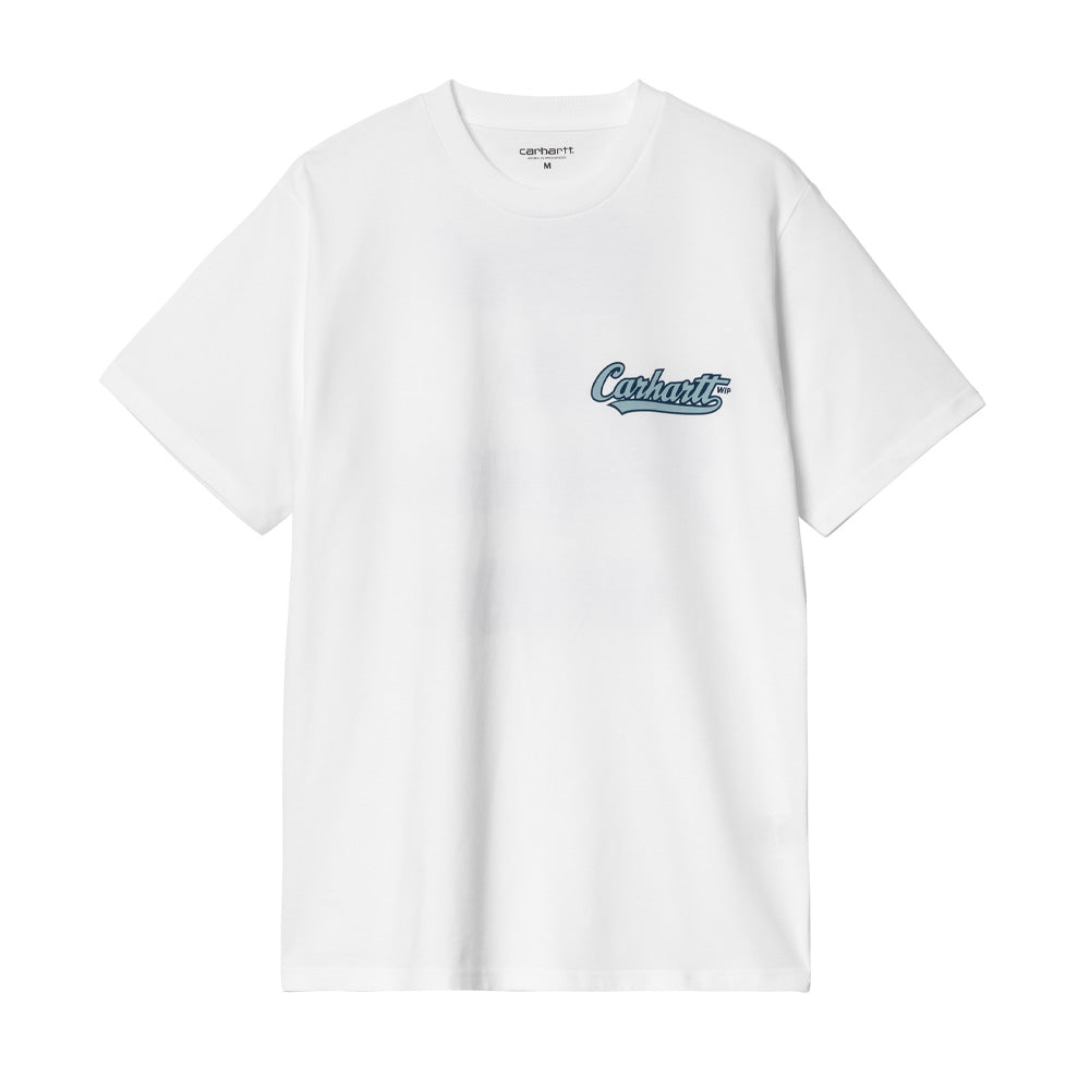 carhartt wip i033950 02 xx s s spill t shirt white