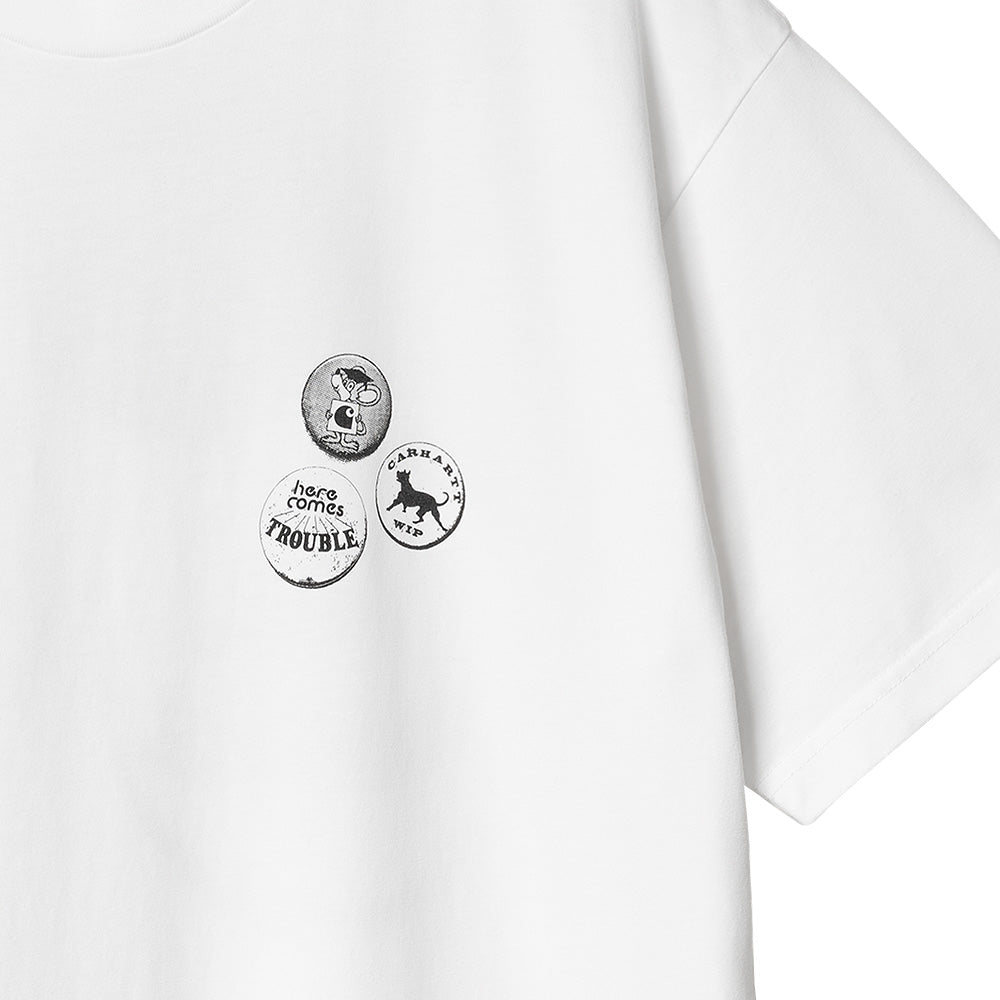 CARHARTT WIP CARHARTT WIP S/S PINS T-SHIRT // WHITE