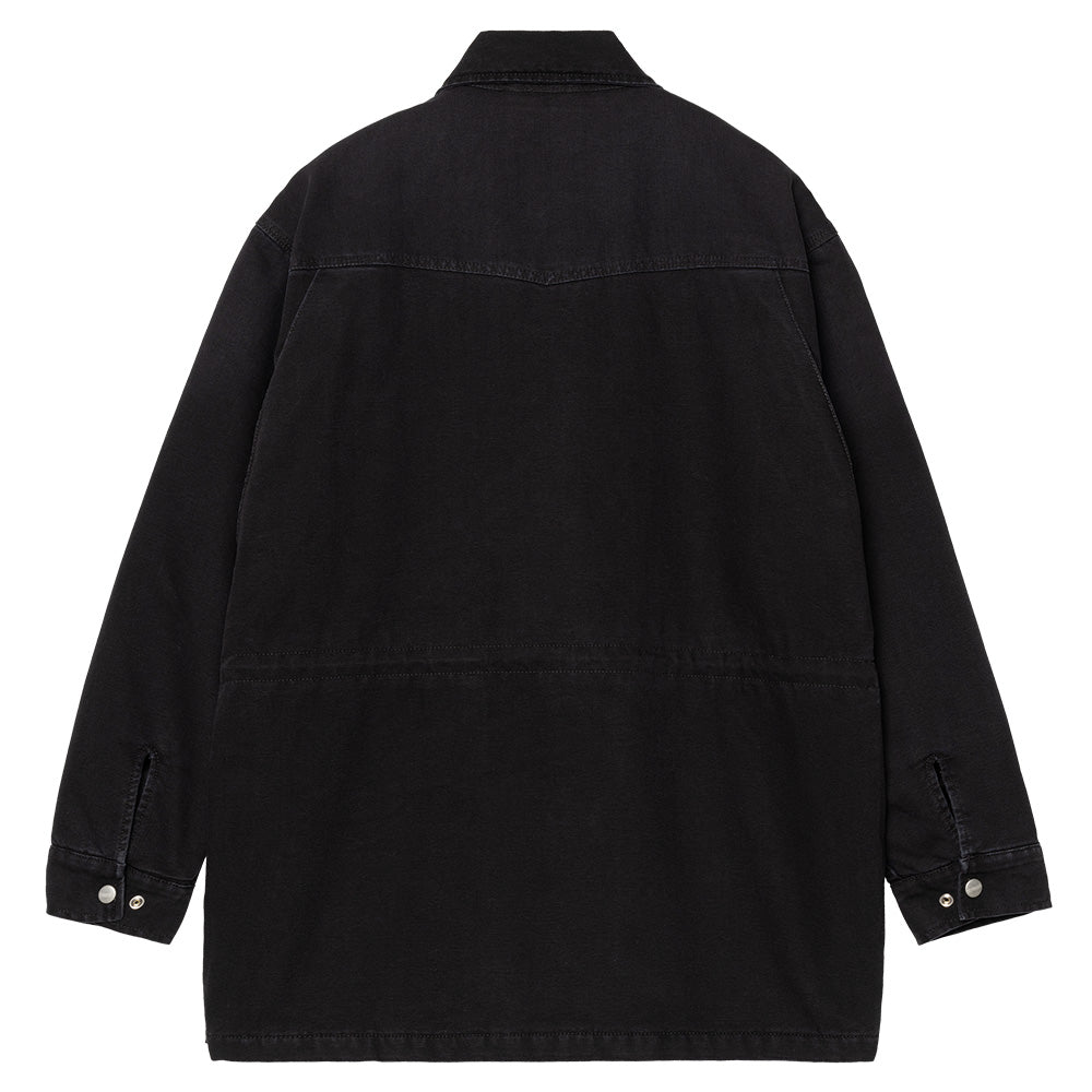 carhartt wip i0343140e 4o og santa fe jacket blackblack stone canvas