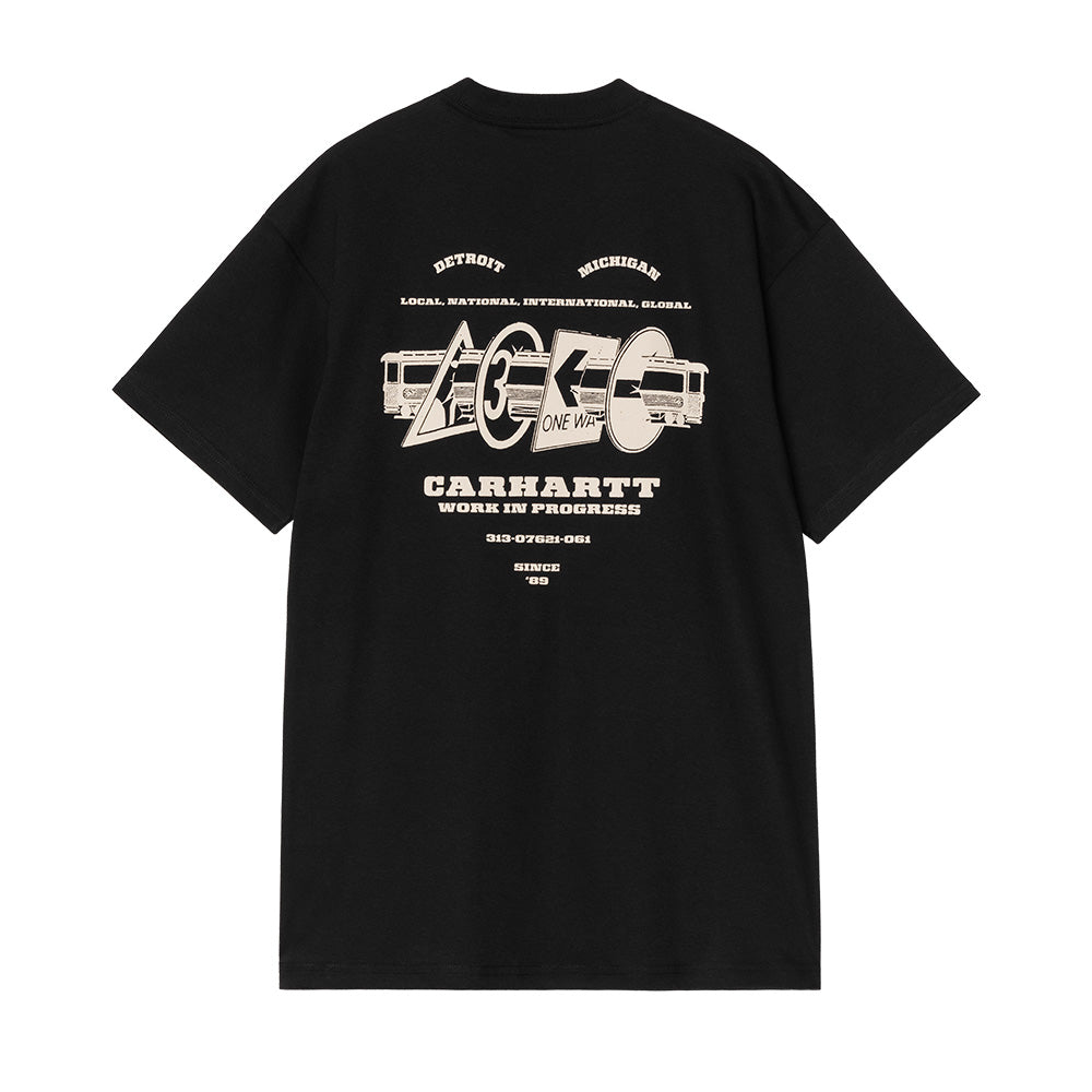 carhartt wip i034409 k02 ss runaway t shirt blackwax