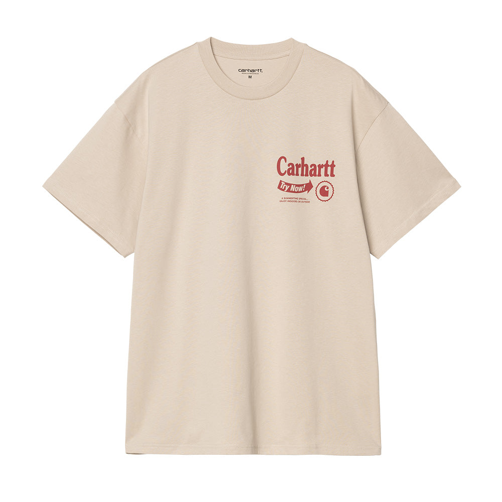 carhartt wip i034644 ss catalog t shirt fleur de sel desire